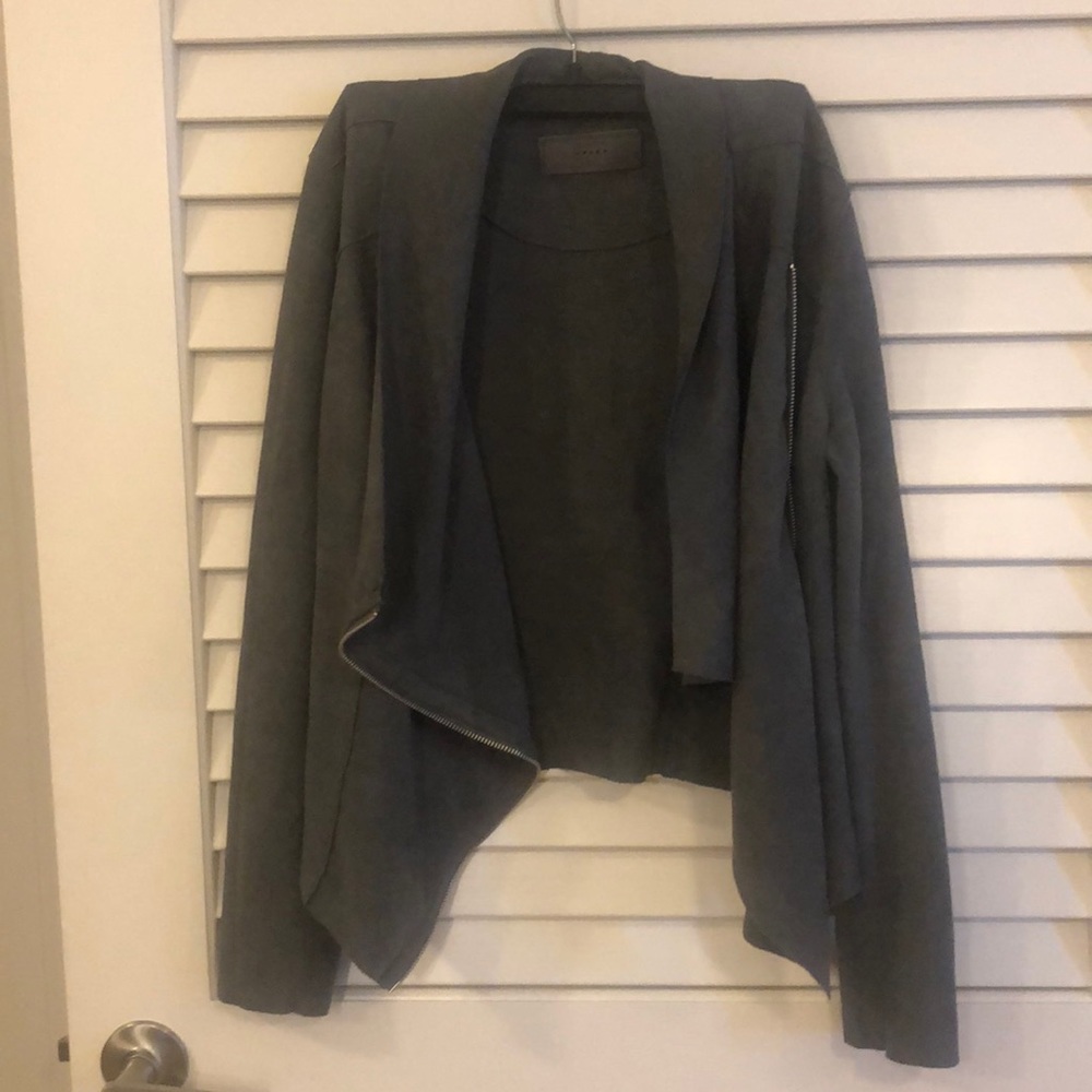 Blank NYC Grey Suede Jacket